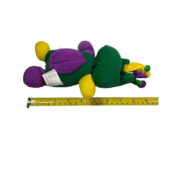 Kellytoy Mardi Gras Jester Hat Frog 9” Plush Stuffed Animal Soft Toy - Picture 6 of 13